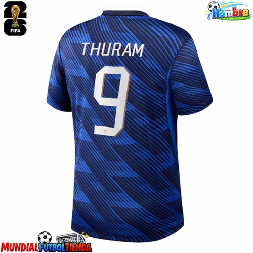 Camiseta Francia Marcus Thuram #9 Primera Equipación Replica Mundial 2026 mangas cortas